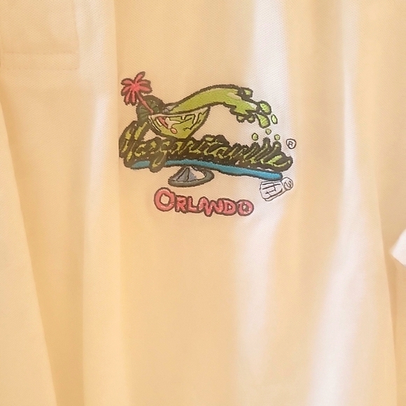 Jimmy Buffett Margaritaville XXL white Polo shirt like new - Picture 1 of 5